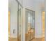 Large mirrored closets lead to the ensuite bathroom and more storage at 5728 Ashton Lake Dr # 12, Sarasota, FL 34231