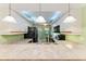 A modern kitchen featuring sleek black appliances and ample counter space at 5728 Ashton Lake Dr # 12, Sarasota, FL 34231