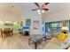 Spacious open-concept living area with comfortable seating and bright light at 5728 Ashton Lake Dr # 12, Sarasota, FL 34231