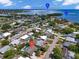Aerial view of home near Sarasota Bay and downtown Sarasota, close to amenities and waterfront at 6731 Washington Pl, Bradenton, FL 34207