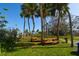 Scenic community park with mature palm trees and picnic benches, perfect for relaxation and outdoor activities at 6731 Washington Pl, Bradenton, FL 34207