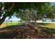 Serene park area with mature trees and wooden benches offering a peaceful retreat, perfect for relaxation and enjoying nature at 6731 Washington Pl, Bradenton, FL 34207