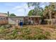 A backyard with a covered porch and plenty of space for outdoor activities at 8075 48Th N Ave, St Petersburg, FL 33709