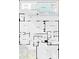 Detailed first floor plan showcasing the layout, including the kitchen, primary bedroom, and living spaces at 826 Honeyflower Loop, Bradenton, FL 34212