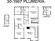 Floorplan showing layout of bedrooms, bathrooms, owners suite, and utility room on the second floor at 13117 Bayberry Way, Parrish, FL 34219