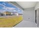 View from the covered patio looking onto the construction in the neighborhood at 13136 Bayberry Way, Parrish, FL 34219