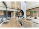 Elegant lobby featuring modern design, comfortable seating, and a cozy fireplace, perfect for relaxation and socializing at 15315 Derna Ter, Bradenton, FL 34211