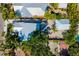 Bird's-eye view of houses, lush greenery, and a neat layout, showcasing the neighborhood's appeal at 1871 Prospect St, Sarasota, FL 34239