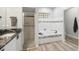 Bathroom highlighting a soaking tub, glass shower, and modern fixtures at 2912 51St E St, Bradenton, FL 34208