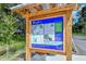 Information kiosk showcasing the Legacy Trail map and safety guidelines at 3276 Westford Ln, #117,, Sarasota, FL 34231