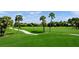 Manicured golf course featuring mature palm trees and a clear path at 4637 Willow Wood Cir # 44, Sarasota, FL 34241