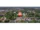 Expansive aerial view showcasing the neighborhood's lush landscaping and well-maintained homes at 5410 Matthew Ct, Sarasota, FL 34231