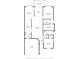 Detailed floor plan showcasing the layout of the kitchen, living room, bedrooms, bathrooms, and garage dimensions at 6755 Approach Rd # 31, Sarasota, FL 34238