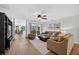 Spacious living room with hardwood floors at 6875 Myakka Valley Trl, Sarasota, FL 34241
