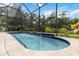 Sparkling pool featuring lovely landscaping and a seamless transition to outdoor living at 7343 Birds Eye Ter, Bradenton, FL 34203