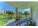 Enjoy the scenery from this inviting balcony with comfortable seating at 7820 34Th W Ave # 102, Bradenton, FL 34209