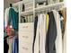Organized closet featuring built in shelving, drawers, and hanging racks, providing ample storage space at 7820 34Th W Ave # 102, Bradenton, FL 34209
