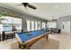 The clubhouse offers a pool table, comfortable lounge area, and a welcoming atmosphere for community gatherings at 7820 34Th W Ave # 102, Bradenton, FL 34209