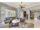 Well-appointed community room featuring ample seating, a decorative fan and modern finishes at 7820 34Th W Ave # 102, Bradenton, FL 34209