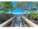 Scenic view of the wooden path leading to the community dock at 7820 34Th W Ave # 102, Bradenton, FL 34209