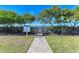 A view of the gated entrance to the Private Resident Sunset Deck at 7820 34Th W Ave # 102, Bradenton, FL 34209