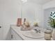 Stylish bathroom with dual sinks and vanity at 8733 Winter Breeze Way, Sarasota, FL 34241