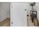 Hallway with storage and doors at 8733 Winter Breeze Way, Sarasota, FL 34241