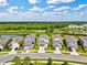 Aerial view of a lovely neighborhood with well-maintained homes and lush landscaping at 9040 Tequila Sunrise Dr, Sarasota, FL 34241