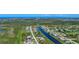 Gorgeous aerial view showcasing a waterfront community and beautiful landscape at 1167 Boundary Blvd, Rotonda West, FL 33947