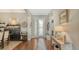 Welcoming home foyer with decorative door and convenient coat storage at 13220 Swiftwater Way, Lakewood Ranch, FL 34211