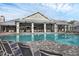 Relaxing by the community pool at the clubhouse at 15344 Serene Shores Loop, Bradenton, FL 34211
