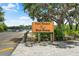 Sign for the Fort Hamer Boat Ramp with a glimpse of the water in the background at 2347 123Rd E Pl, Parrish, FL 34219