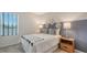 Comfortable bedroom featuring a bed with decorative pillows, window blinds, and bedside tables with lamps at 4425 Boxelder Avenue, Parrish, FL 34219