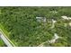Aerial view of an estate property surrounded by lush greenery, offering privacy and tranquility at 4511 Windsor Park, Sarasota, FL 34235