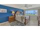 Relax in your private main bedroom with a great waterfront view from the large window at 4832 Independence Dr, Bradenton, FL 34210