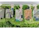 Aerial view of home showcasing a screened pool and manicured yard at 5307 65Th E Ter, Ellenton, FL 34222