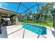 Beautiful pool with a screen enclosure providing a relaxing outdoor experience at 5307 65Th E Ter, Ellenton, FL 34222