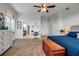 Bedroom with attached office space and view of bathroom at 5935 River Forest Cir, Bradenton, FL 34203