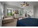Bedroom featuring an office and an outside view at 5935 River Forest Cir, Bradenton, FL 34203