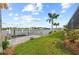 Beautiful backyard with a dock and canal at 8106 Arlewood Cir, Port Charlotte, FL 33981