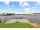 A private dock with a boat lift on the canal at 8106 Arlewood Cir, Port Charlotte, FL 33981