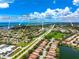 Aerial view of a neighborhood, conveniently located near shopping, schools, and Sarasota Bay at 1484 Seafarer Dr, Osprey, FL 34229
