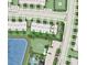 Detailed view of the community map showcasing the pool, dog park and townhome layout at 16652 Bergamo Pl, Bradenton, FL 34211