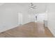 Spacious and bright living room featuring new floors, high ceilings, and modern design at 1684 Pintail Way, Sarasota, FL 34231