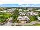 A captivating aerial view of a residential community with lush green trees and well-maintained lawns at 20 Idle Sands Dr, Venice, FL 34293