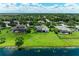 Expansive green backyard view with a lake adding a touch of nature and serenity at 208 147Th Ne St, Bradenton, FL 34212