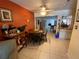 View of open concept kitchen from the dining room at 2115 Temple St, Sarasota, FL 34239