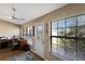 Bright office space with large windows and ceiling fan at 2904 64Th W St # 2904, Bradenton, FL 34209