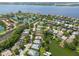 Scenic community view with waterfront homes and lake access at 315 36Th Ne St, Bradenton, FL 34208