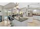 Bright, modern kitchen with stone countertops and stainless steel appliances at 4733 Spring Meadow Ln, Sarasota, FL 34233
